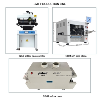 CHM-551 Linia produkcyjna SMD Linia montażowa SMT Wysokiej precyzji 4 głowy Robot do produkcji PCB