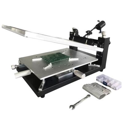 Drukarka ekranowa SMT ręczna na stanowisku stanowiskowym do montażu podwójnych płyt PCB, 300×400 mm