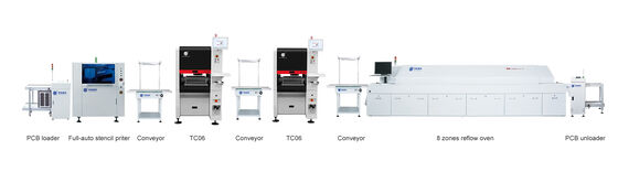 Najlepiej sprzedająca się maszyna Pick and Place TC06 z 6 głowicami i żeliwną ramą do montażu chipów SMT