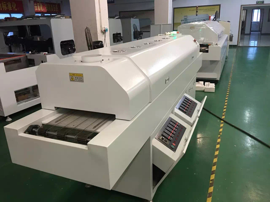 635 Piekarnik z powrotem do płynu 6 stref temp. (w górę6+dołu6) 2200*350mm SMT Maszyna do lutowania z powrotem do płynu
