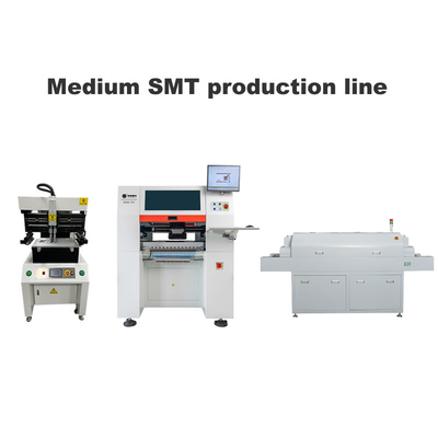 Średnia linia SMT z 3250 ekranem drukarskim 6 głowic SMT Pick And Place Machine 830 Piekarnik z powrotem