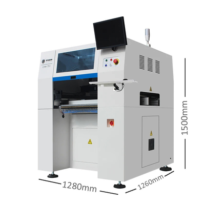 Podwójne silniki Y CHM-751 Ekonomiczne 6 głowicy PCB Linia produkcyjna SMT Pick and Place Machine