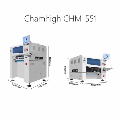 Charmhigh CHM551 SMD Pick And Place Machine Wysoka precyzja dla 0201 / QFN / BGA