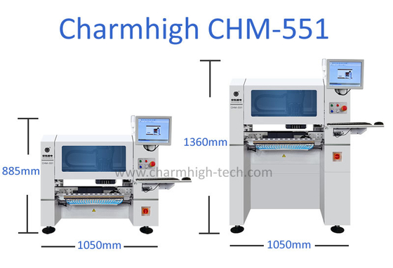 Charmhigh CHM551 SMD Pick And Place Machine Wysoka precyzja dla 0201 / QFN / BGA