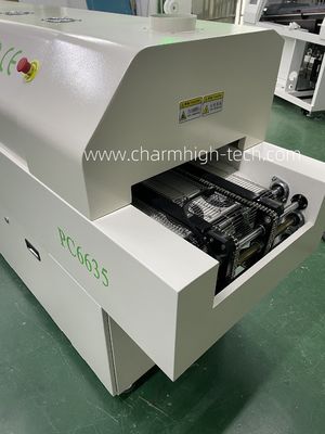 CHM-PC6635 Piekarnik bez ołowiu z kontrolą PC 6 strefami temperatury i obszarem ogrzewania 2200*350 mm do lutowania SMT