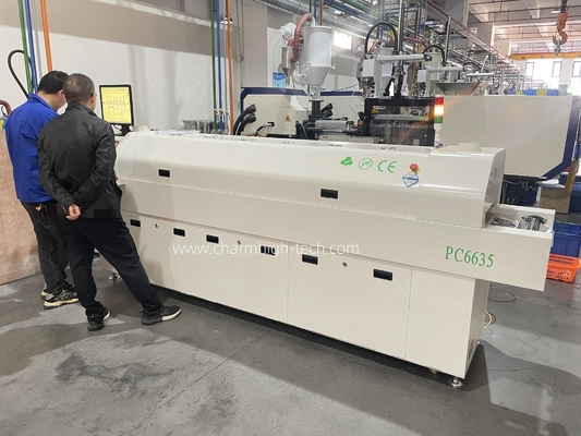 Całkowicie automatyczny kolei 6 temp strefy Bez ołowiu pieca odlew 2200 * 350mm PC sterowanie grzejnik