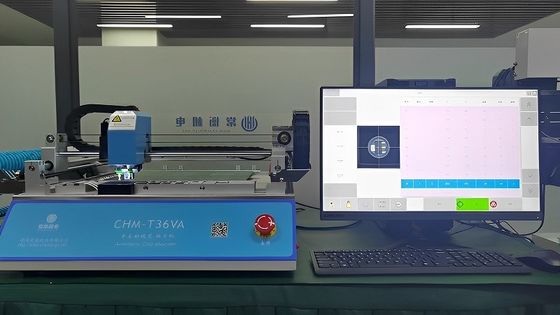 Mała drukarka do szablonów linii SMT / maszyna do pobierania i umieszczania CHMT36VA / piec rozpływowy 420