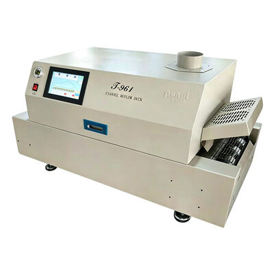 Piekarnik do reflowu T961 Desktop z przenośnikiem 730*230mm 6 stref temperaturowych 3.5KW Maszyna do lutowania