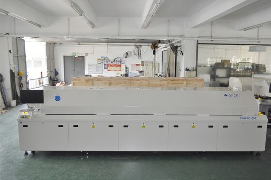 10-strefowy bezłowiowy piec SMT CHM-PC1050 Lutowanie z powrotem 3940x500mm